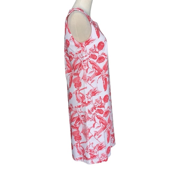 Chic Red Floral Mini Dress - Picture 3 of 9